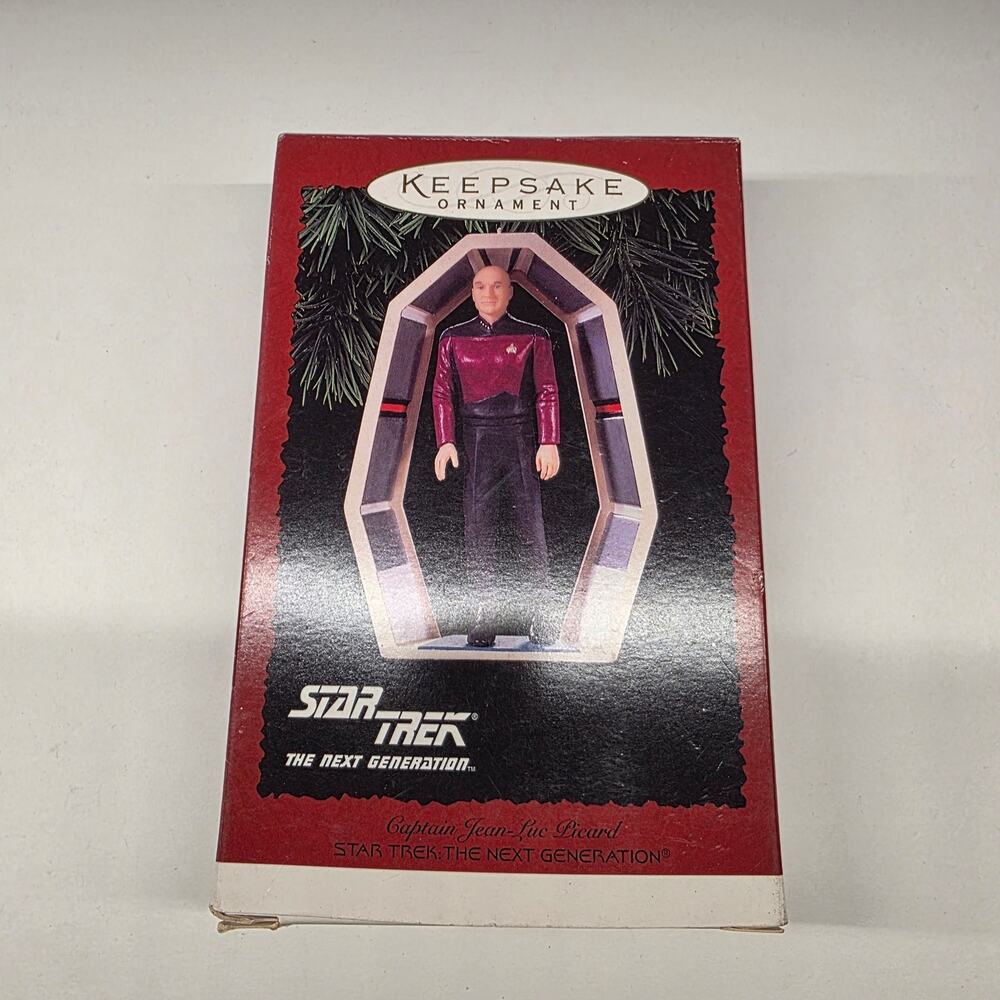 Hallmark 1995 Star Trek The Next Generation Captain Picard Ornament w/ Box